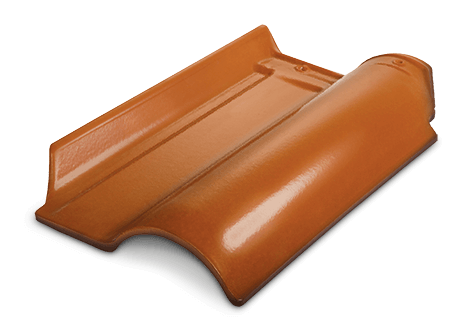 telha esmaltada caramelo
